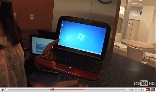 一狗票Intel Pine Trail 二代 Atom 小筆電發表 - 電腦王阿達 Fujitsu Pine Trail Netbook 091221