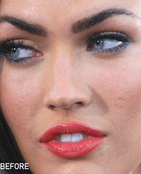 你所不知道的明星真相大集合,修圖前/後大集合 - 電腦王阿達 Megan Fox