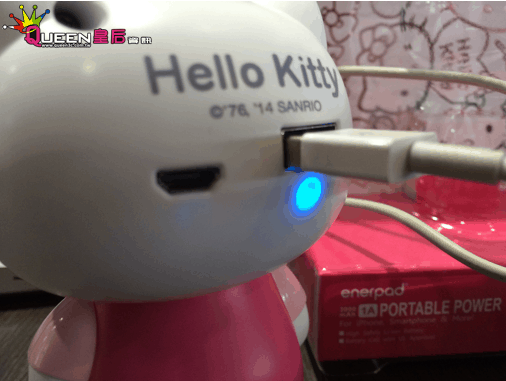 Kitty迷必敗3C小物~Hello Kitty 造型行動電源 - 電腦王阿達 enerpad07