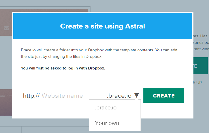 Brace.io - 連結 Dropbox 架設個人網站,線上直接修改程式碼 - 電腦王阿達 Brace.io - 連結 Dropbox 架設個人網站,線上直接修改程式碼 - 電腦王阿達