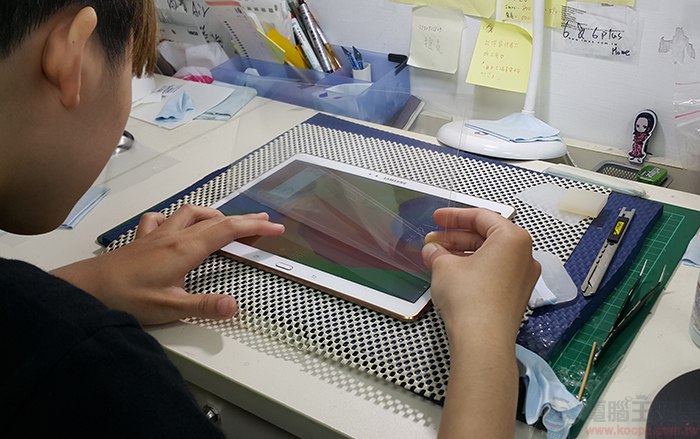 imos 3SAS 撥水疏油保護貼,NOTE 4 / Tab S 的最佳螢幕保護解決方案 - 電腦王阿達 20141026_121312(0)