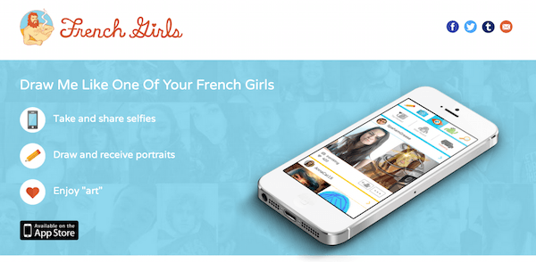 逗趣十足的繪畫社群App - French Girls - 電腦王阿達