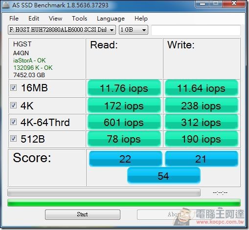 AS SSD benchmark 1.8.5636.37293 - IOPS AS SSD benchmark 1.8.5636.37293 - IOPS