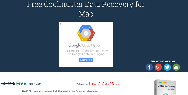 只剩倒數16小時!原價69.96美金Coolmuster Data Recovery for Mac資料備份軟體限時免費 - 電腦王阿達 只剩倒數16小時!原價69.96美金Coolmuster Data Recovery for Mac資料備份軟體限時免費 - 電腦王阿達