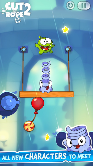 大人小孩都愛的Cut the Rope 2切割繩索遊戲App - 電腦王阿達 screen568x568