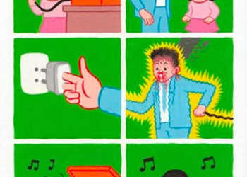 黑色幽默插畫