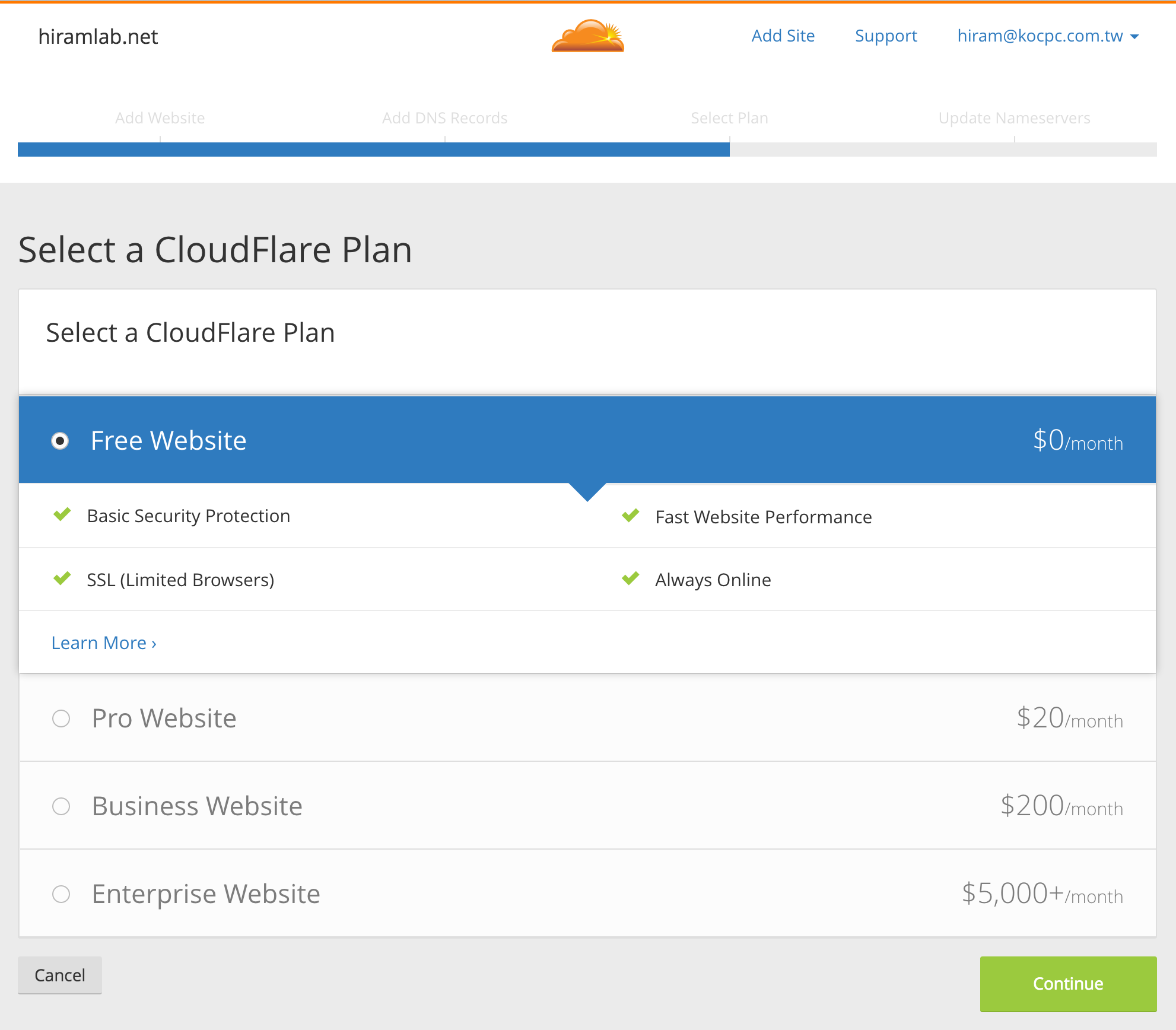 CloudFlare 免費幫你的網站加速、減省主機流量以及防止惡意攻擊 - 電腦王阿達 Screen Shot 2016-04-14 at 6.53.45 PM