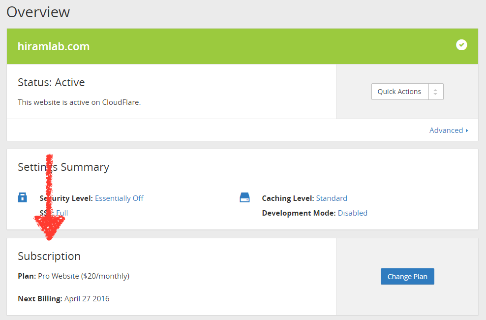 CloudFlare 進階教學: 如何升級網站到付費版本 (Pro) - 電腦王阿達 Screenshot on 4.18.2016 at 10.21.28 PM