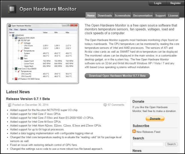 裝機必備 Open Hardware Monitor讓你即時掌握電腦狀況 - 電腦王阿達 01