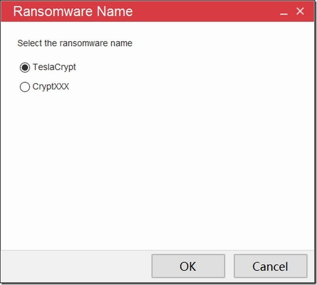 ransomware name