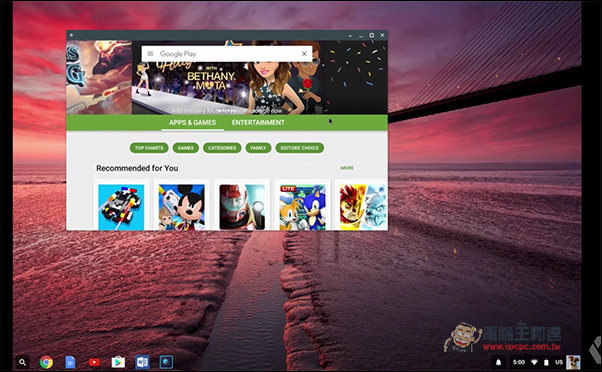Chrome OS運行Google Play Apps的展演影片正式亮相　離線玩遊戲、看電影都沒問題 - 電腦王阿達