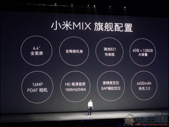 小米新品發表會 小米VR眼鏡、「全面屏」小米概念手機MIX登場 - 電腦王阿達 dw0a7176