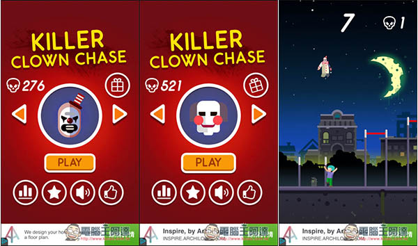 打發時間好選擇！Killer Clown Chase極具趣味性的殺手小丑追逐遊戲App - 電腦王阿達