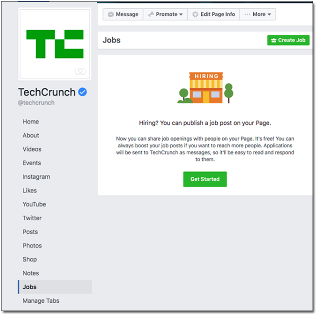 Facebook 這回較勁 Linkedln,粉絲專頁即將增加徵才功能 - 電腦王阿達 01