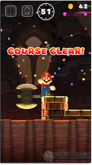 Super Mario Run 評價兩極，一個無法靠課金致勝的純手動遊戲 - 電腦王阿達