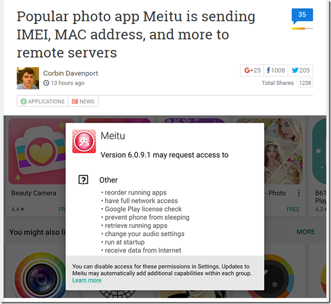 2017-01-20 19_44_52-Popular photo app Meitu is sending IMEI, MAC address, and more to remote servers