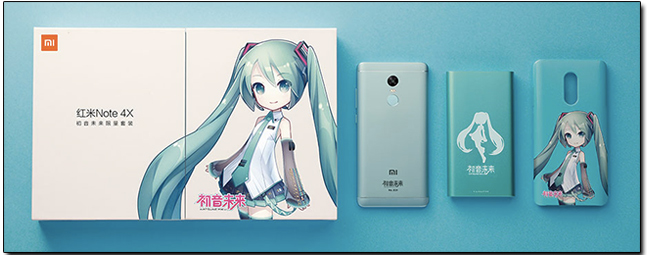 紅米 Note4X 初音未來限量訂製款亮相，來自二次元的偶像代言，情人節中國開賣 - 電腦王阿達