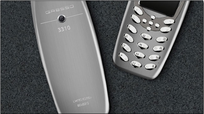 瑞士廠商 Gresso 也推出 3310 功能型手機，更堅硬更尊榮 - 電腦王阿達