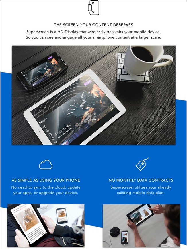 手機直接變 10 吋平板，Superscreen 以低價與高品質畫面打響名號 - 電腦王阿達