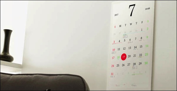 0.jpg 日本團隊打造出一款支援Google Calendar同步功能的「Magic Calendar」智慧日曆 - 電腦王阿達