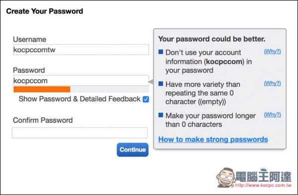 new password meter new password meter