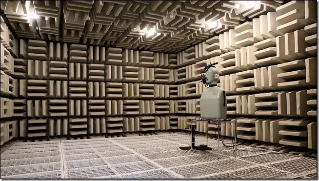 1_Showing the anechoic chamber with professional dummy tester