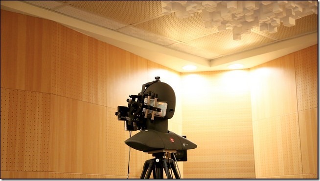 3_Showing the listening room with dummy tester simulating all daily acoustic situations 3_Showing the listening room with dummy tester simulating all daily acoustic situations