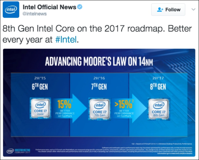 Intel 將於年底前推出 Coffee Lake-S 主流階層處理器,並確定帶來六核心的新處理器 - 電腦王阿達 Intel 將於年底前推出 Coffee Lake-S 主流階層處理器,並確定帶來六核心的新處理器 - 電腦王阿達