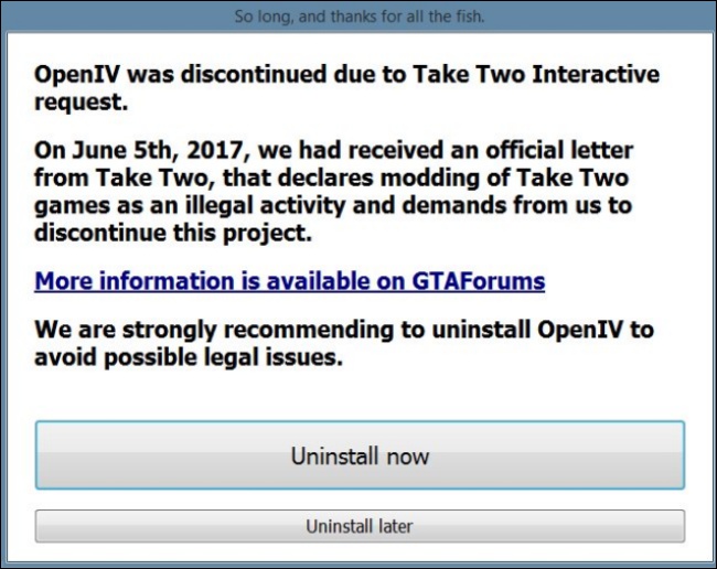GTA 5 著名 Mod 工具 OpenIV 遭 Take-Two 公司施壓下架,玩家憤慨 - 電腦王阿達 GTA 5 著名 Mod 工具 OpenIV 遭 Take-Two 公司施壓下架,玩家憤慨 - 電腦王阿達