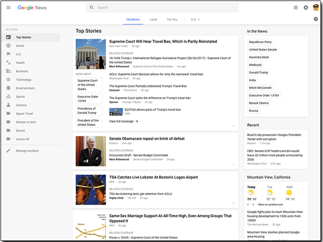 Google新聞 將更新電腦版介面，除了操作更方便也給使用者更多個人化空間 - 電腦王阿達