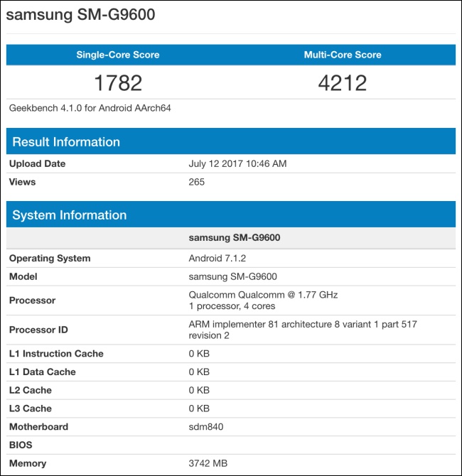 Samsung SM-G9650 跑分曝光,疑似搭載 Snapdragon 845 處理器 - 電腦王阿達 Samsung SM-G9650 跑分曝光,疑似搭載 Snapdragon 845 處理器 - 電腦王阿達