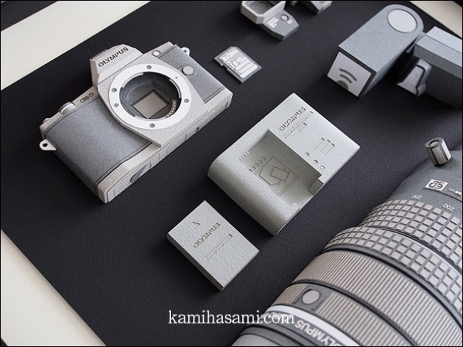 日本神人用紙張做出逼真 OLYMPUS OM-D E-M5 相機與配件,鏡頭甚至做到能拆裝 - 電腦王阿達 日本神人用紙張做出逼真 OLYMPUS OM-D E-M5 相機與配件,鏡頭甚至做到能拆裝 - 電腦王阿達
