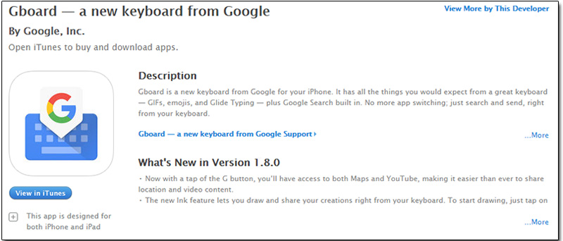 Google 在 iOS 推出將 Map、YouTube 與滑動輸入功能整合在一起的 Gboard 鍵盤 - 電腦王阿達