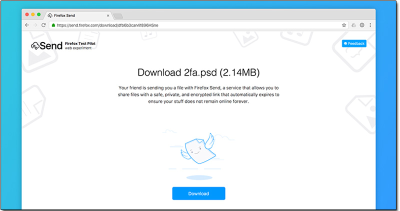 Mozilla 推出效期限時 24 小時/僅限一次下載的加密檔案分享服務 Send ,最大支援 1GB - 電腦王阿達 Mozilla 推出效期限時 24 小時/僅限一次下載的加密檔案分享服務 Send ,最大支援 1GB - 電腦王阿達