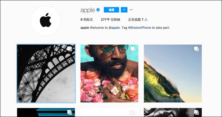 0.jpg Apple創建官方Instagram帳號要告訴你iPhone能創造出多棒的內容與照片 - 電腦王阿達