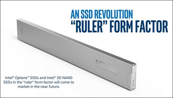 Intel 為數據中心用戶推出 Ruler SSD ，具有專屬的造型跟最大 1,024 TB 的容量 - 電腦王阿達