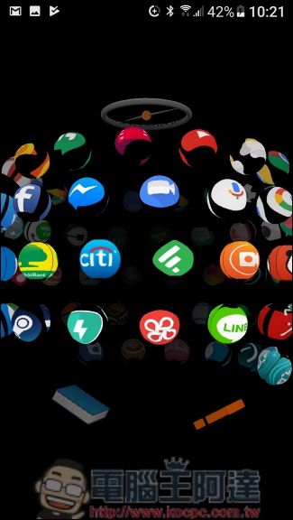 不愛 2D 愛 3D 的 Astrolabe 3D App Launcher ,給你一個地球儀般的手機介面 - 電腦王阿達 不愛 2D 愛 3D 的 Astrolabe 3D App Launcher ,給你一個地球儀般的手機介面 - 電腦王阿達