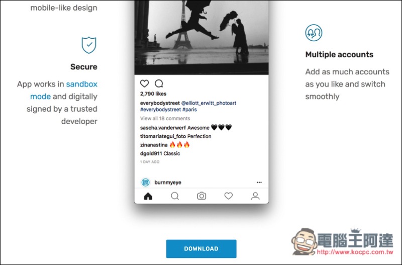 vu for Mac Instagram 桌面版免費工具 支援上傳本機圖片、影片功能 - 電腦王阿達