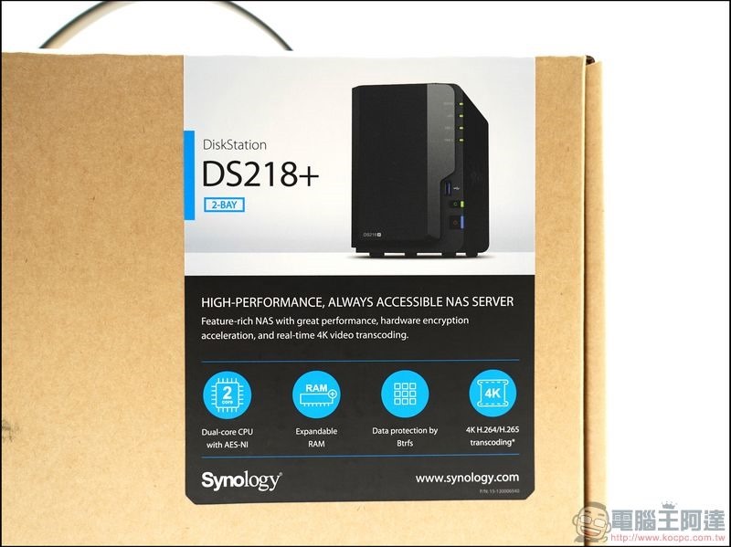 Synology DS218+ 開箱 -02 Synology DS218+ 開箱 -02