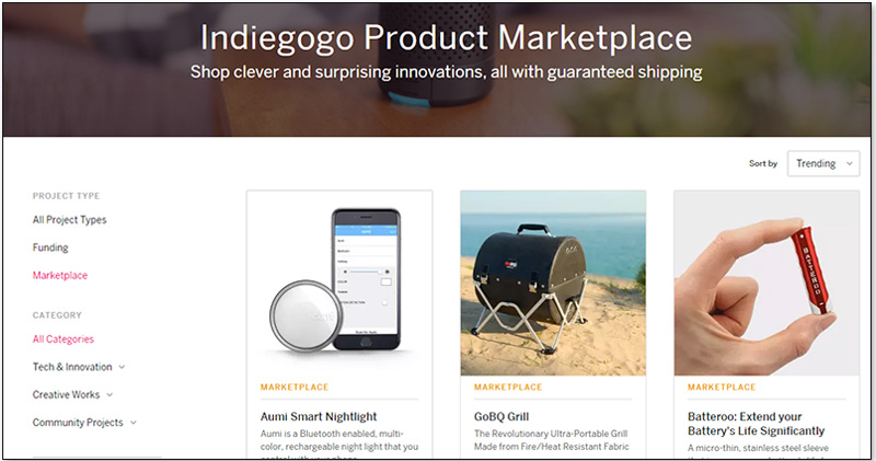 集資網站 Indiegogo 轉型兼做電商，你可以直接買成品 - 電腦王阿達