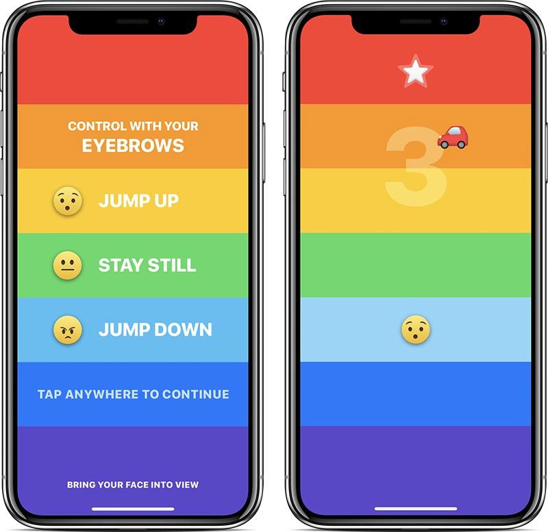 iPhone X 專屬遊戲 Rainbrow ,用擠眉弄眼發揮臉部辨識功能 - 電腦王阿達 iPhone X 專屬遊戲 Rainbrow ,用擠眉弄眼發揮臉部辨識功能 - 電腦王阿達