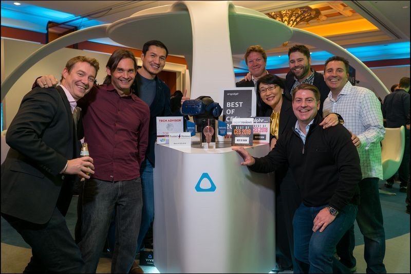 HTC新聞照片 HTC VIVE 於 CES 2018 大展中一舉拿下全球科技媒體 22 項大獎
