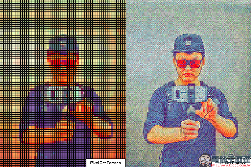 Pixel Art Camera ，創造獨特的像素風格濾鏡相片！ - 電腦王阿達