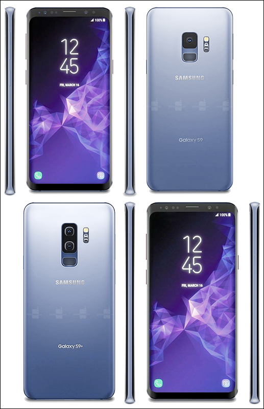 Samsung Galaxy S9 、 S9+ 全色渲染圖曝光! - 電腦王阿達 Samsung Galaxy S9 、 S9+ 全色渲染圖曝光! - 電腦王阿達