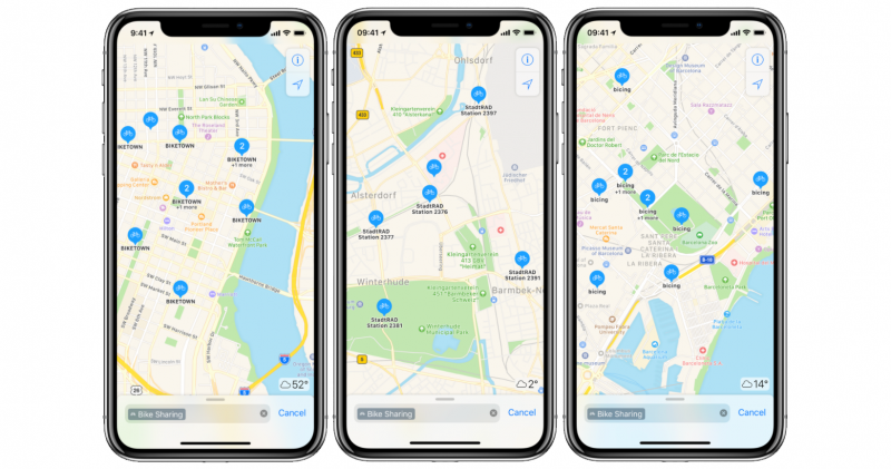Apple Maps 加入共享單車資訊，現已支援 36 國 175 座城市 - 電腦王阿達