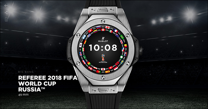 HUBLOT 推出 2018 FIFA 俄羅斯世界盃足球賽的 Wear OS 智慧手錶,全球限量 2018 只 - 電腦王阿達 HUBLOT 推出 2018 FIFA 俄羅斯世界盃足球賽的 Wear OS 智慧手錶,全球限量 2018 只 - 電腦王阿達