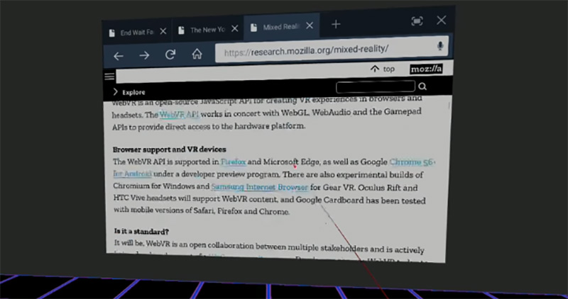 Firefox Reality Firefox Reality