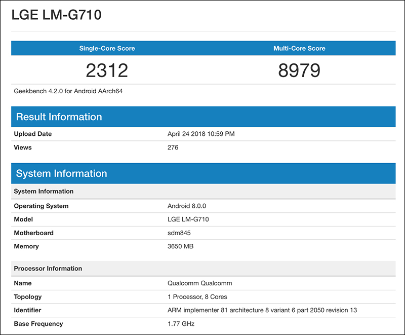 官方自曝 LG G7 ThinQ 將配備 6.1 吋的高亮度 QHD+ 螢幕 - 電腦王阿達 官方自曝 LG G7 ThinQ 將配備 6.1 吋的高亮度 QHD+ 螢幕 - 電腦王阿達