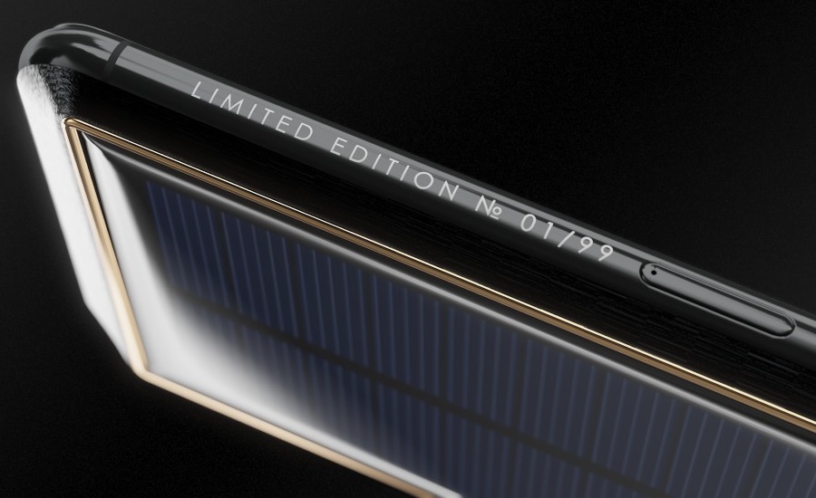 CAVIAR 推出「 Tesla 」客製化 iPhone X ，內建太陽能充電板 - 電腦王阿達