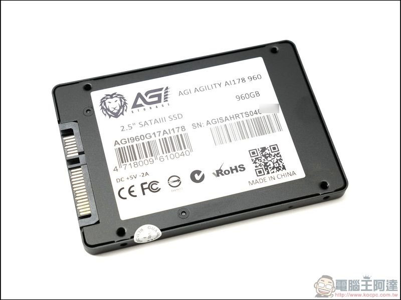 AGI 960GB SSD 開箱 、評測 台灣設計+ Intel 閃存超高性價比硬碟升級方案 - 電腦王阿達